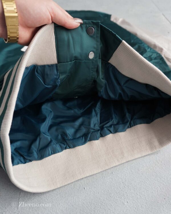 بامبر جکت سبز آستین کرم Jack&Jones