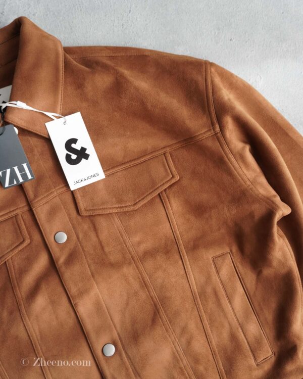 جکت چرم جیر شتری Jack&Jones