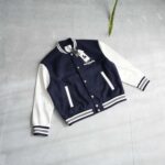 بامبر جکت سرمه ای آستین چرم Jack&Jones