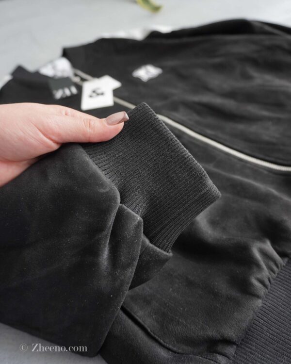 بامبر جکت مشکی سفید Jack&Jones