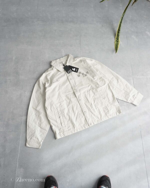 جکت جین شیری طرح دار Jack&Jones