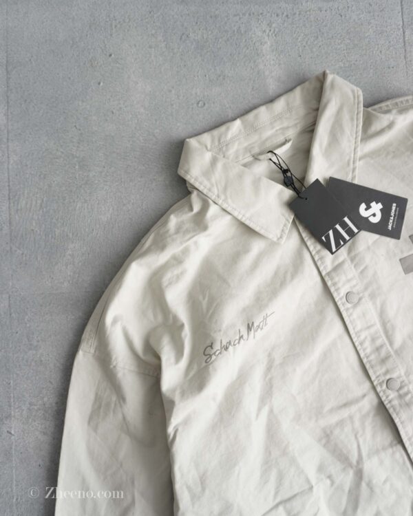 جکت جین شیری طرح دار Jack&Jones