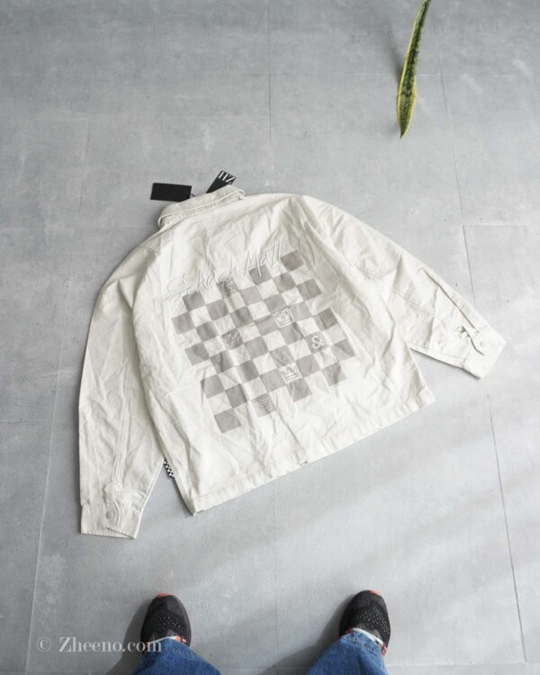 جکت جین شیری طرح دار Jack&Jones