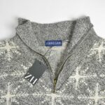 بافت وینتیج طوسی سفید Finnegan