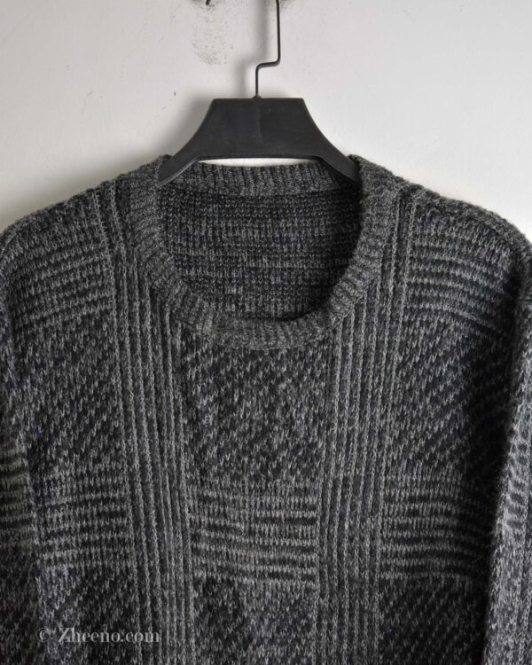 بافت وینتیج مشکی خاکستری