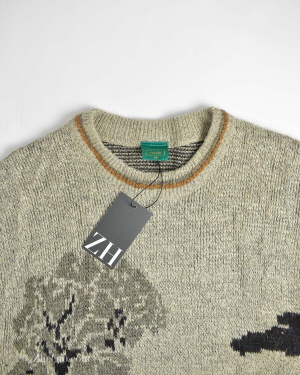 بافت وینتیج طرح گلف چند رنگ Canda