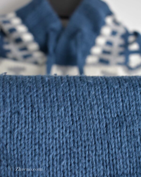 بافت وینتیج کلاه دار آبی