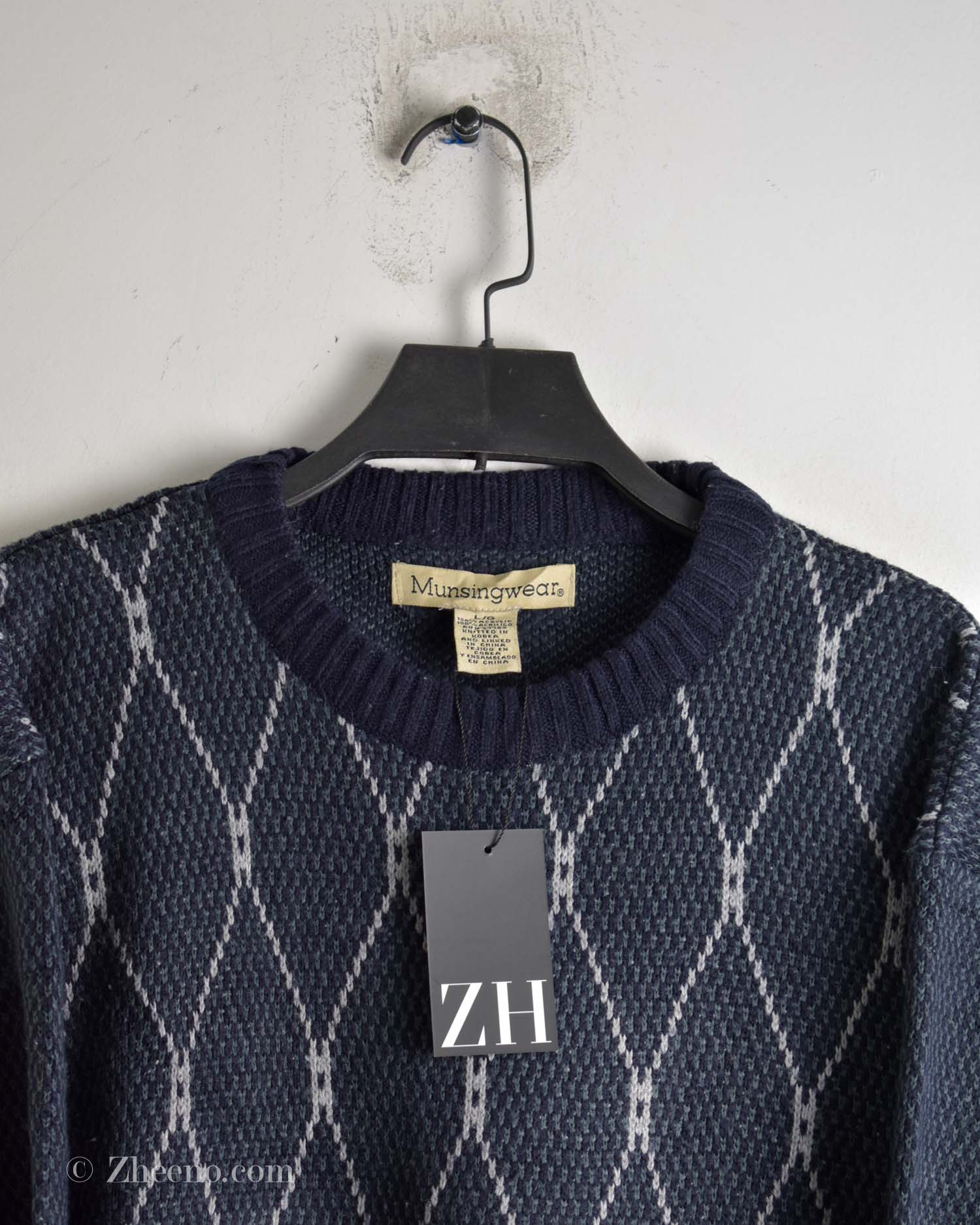 17616708366198682 بافت وینتیج سرمه ای Munsingwear