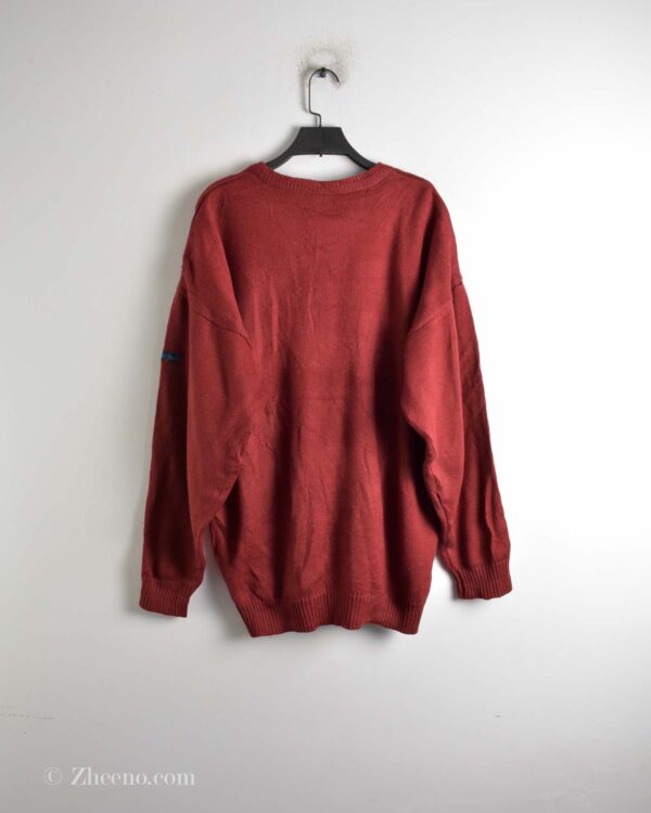 بافت وینتیج قرمز طرح دار