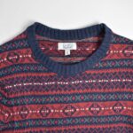 بافت وینتیج قرمز طرح دار Craft&barrow