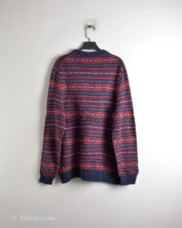 بافت وینتیج قرمز طرح دار Craft&barrow