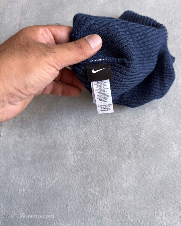 کلاه بافت سرمه ای نایکی - Image 5