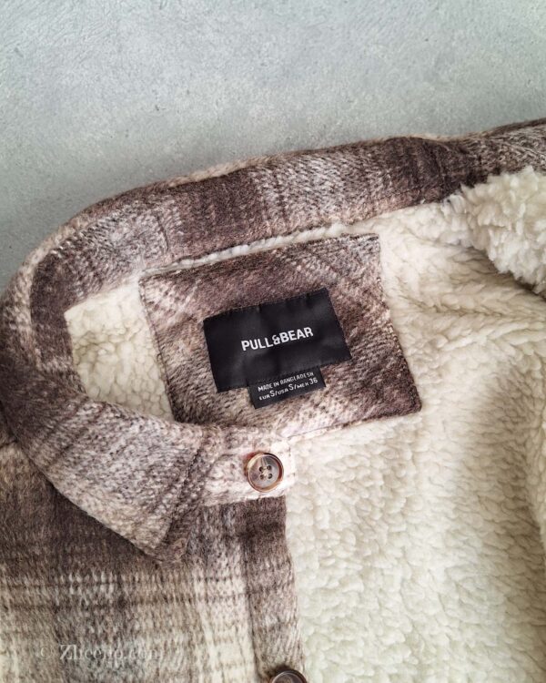 پیراهن پشمی ضخیم تو کرکی Pull&Bear - کد 9 - Image 6