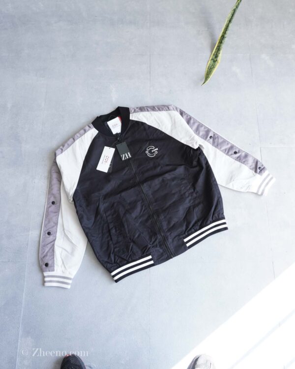 بامبر جکت مشکی آستین سفید Jack&Jones