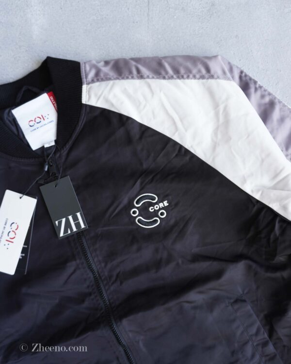 بامبر جکت مشکی آستین سفید Jack&Jones - Image 2