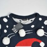 بافت کریسمسی سرمه ای طرح آدم برفی Livergy