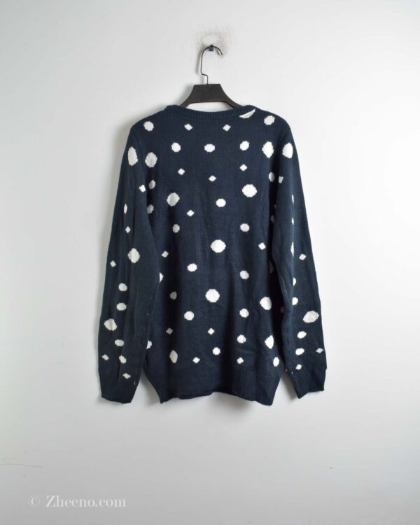 بافت کریسمسی سرمه ای طرح آدم برفی Livergy