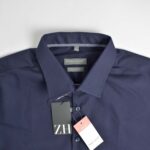 پیراهن نخی آستین بلند سرمه ای تیره Nobel League