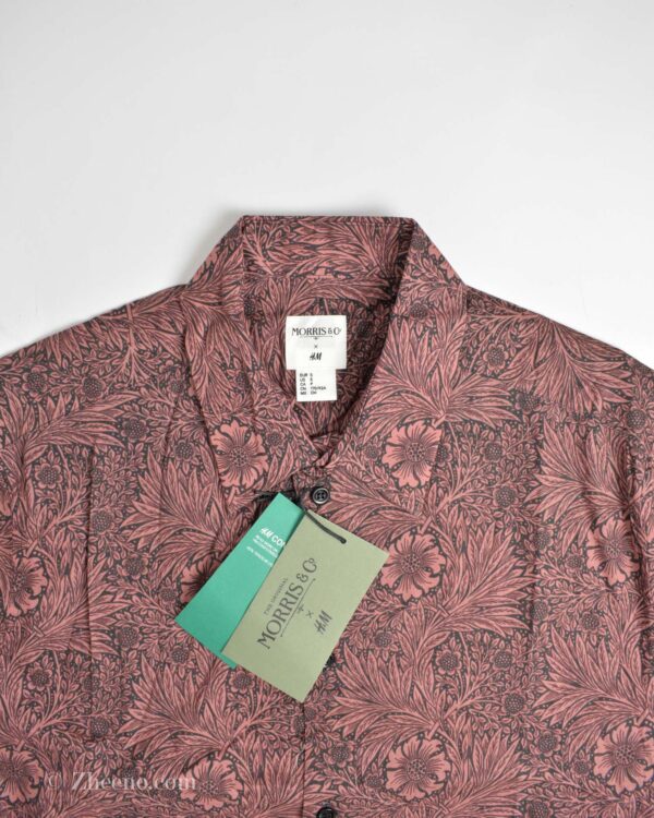 پیراهن نخی آستین بلند طرح دار H&M