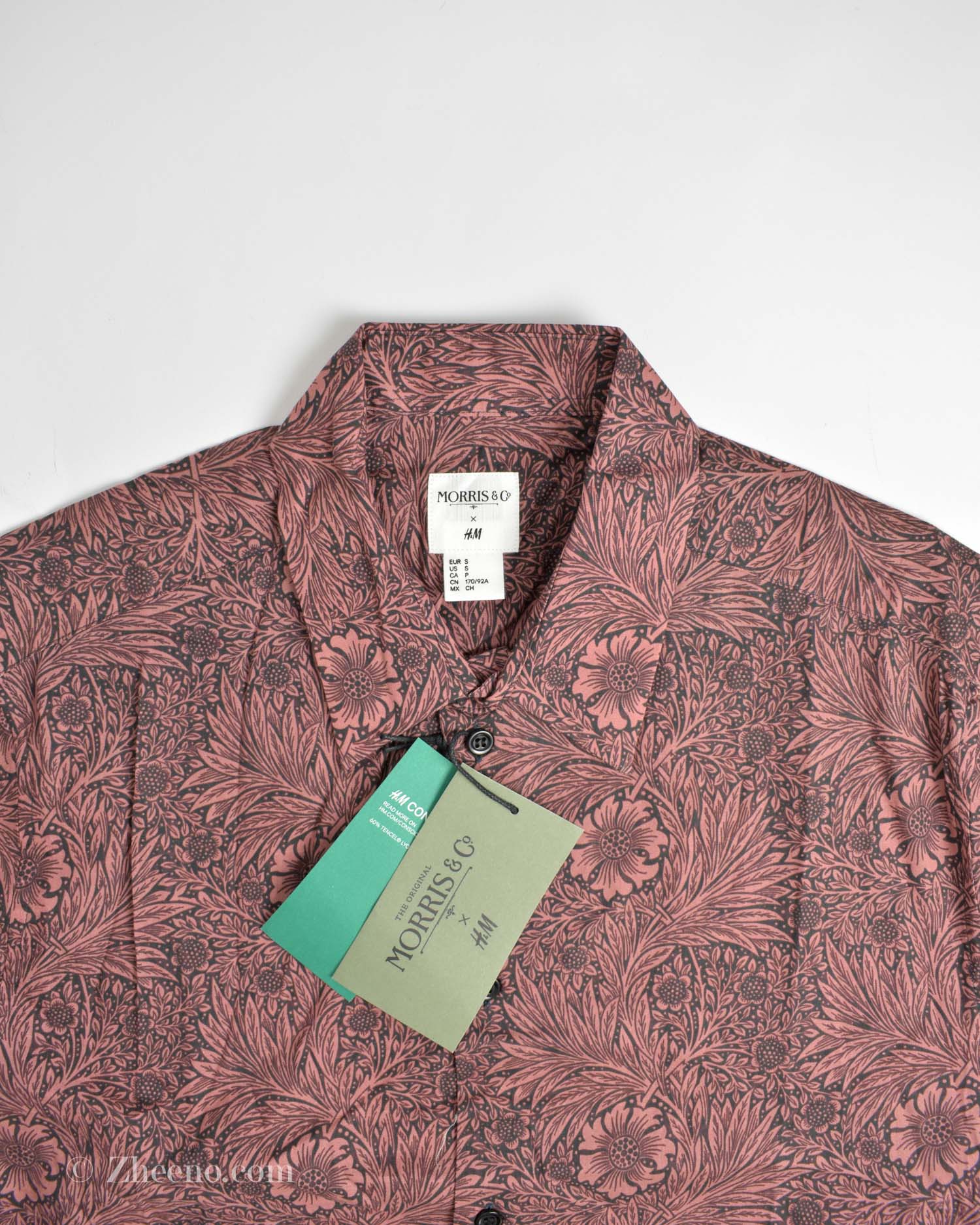 پیراهن نخی آستین بلند طرح دار H&M