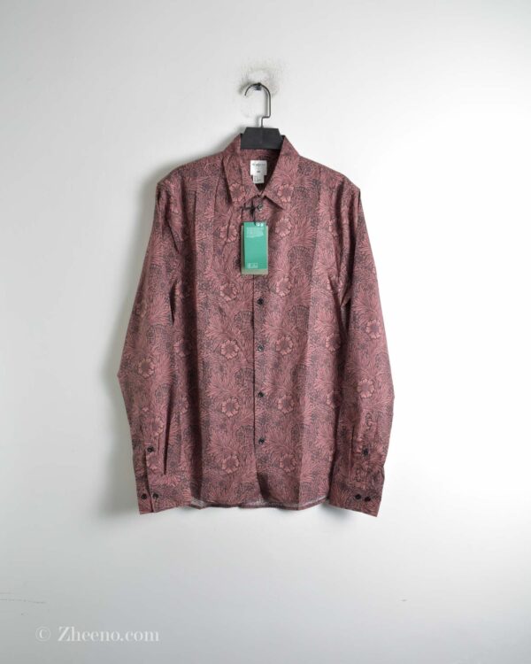 پیراهن نخی آستین بلند طرح دار H&M