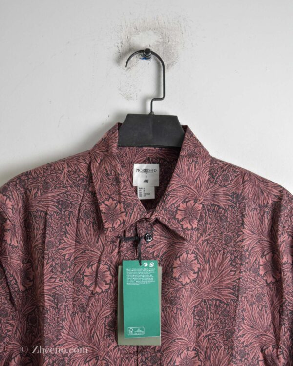 پیراهن نخی آستین بلند طرح دار H&M