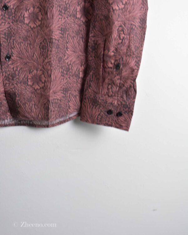 پیراهن نخی آستین بلند طرح دار H&M