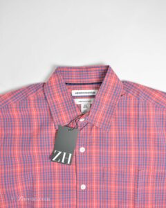 پیراهن نخی آستین کوتاه طرح دار Amazon essential