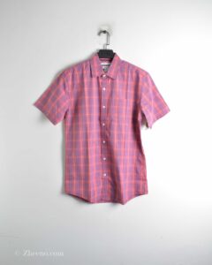 پیراهن نخی آستین کوتاه طرح دار Amazon essential