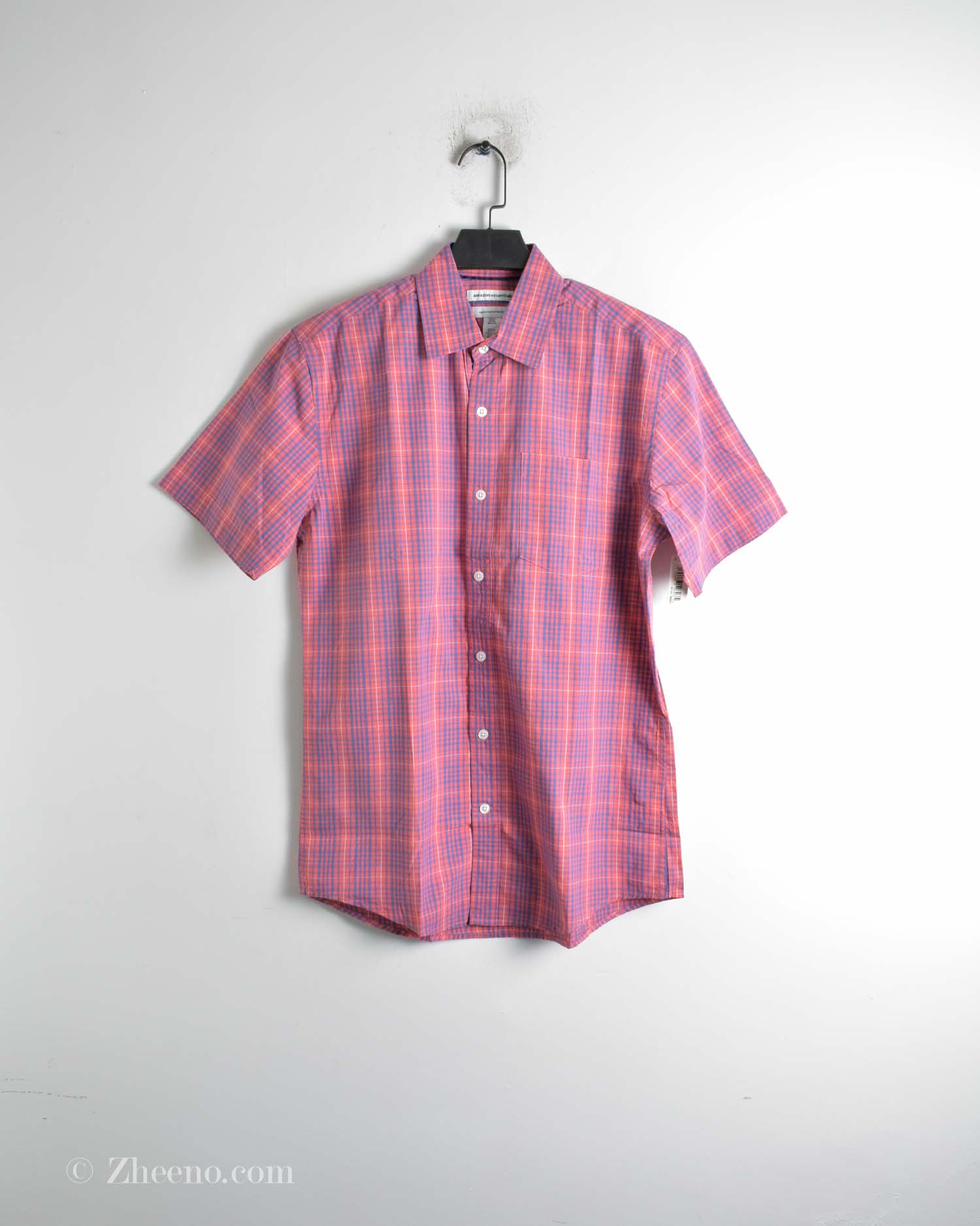 پیراهن نخی آستین کوتاه طرح دار Amazon essential