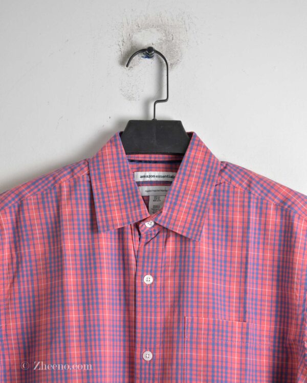 پیراهن نخی آستین کوتاه طرح دار Amazon essential