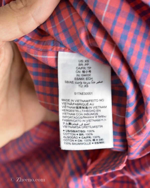 پیراهن نخی آستین کوتاه طرح دار Amazon essential