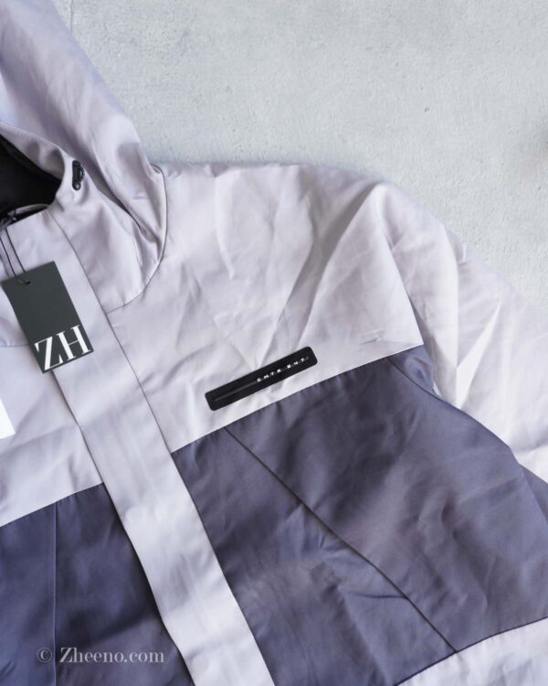 جکت کلاه دار دو رنگ Selected