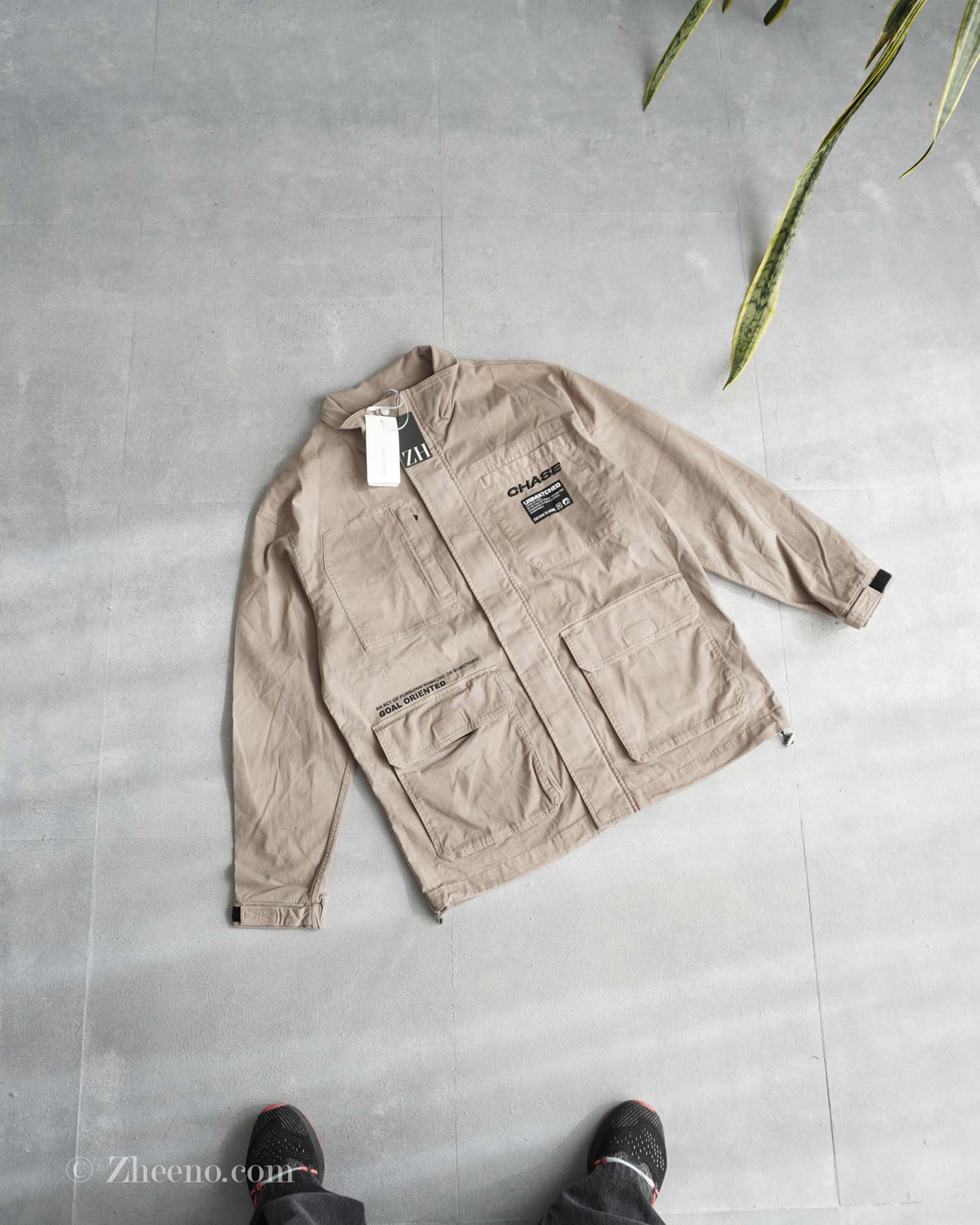 17623275548218313 جکت کتان سبز دریایی طرح دار Jack&Jones