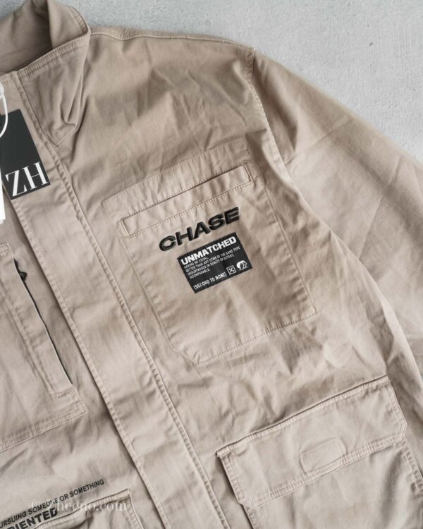 جکت کتان سبز دریایی طرح دار Jack&Jones