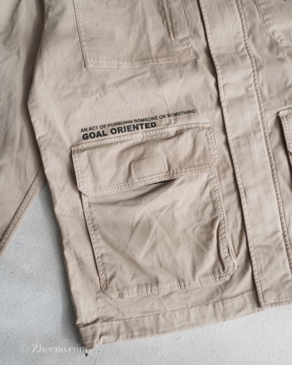 جکت کتان سبز دریایی طرح دار Jack&Jones