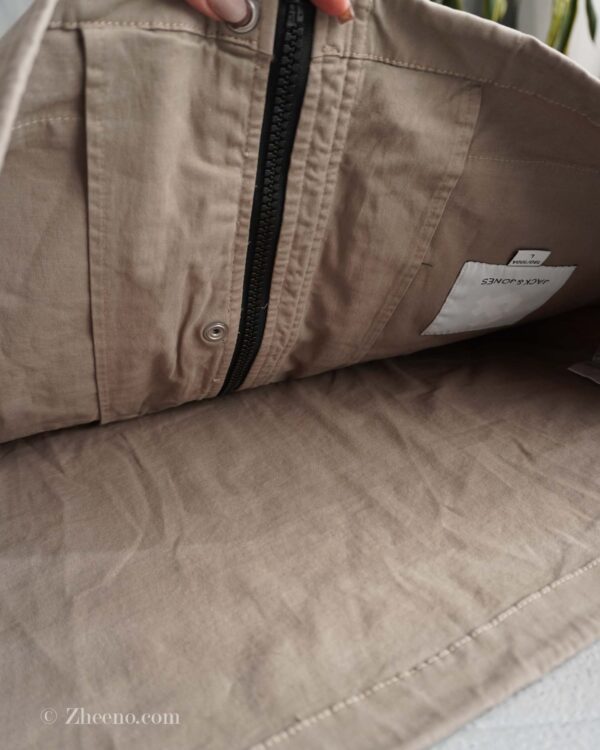 جکت کتان سبز دریایی طرح دار Jack&Jones