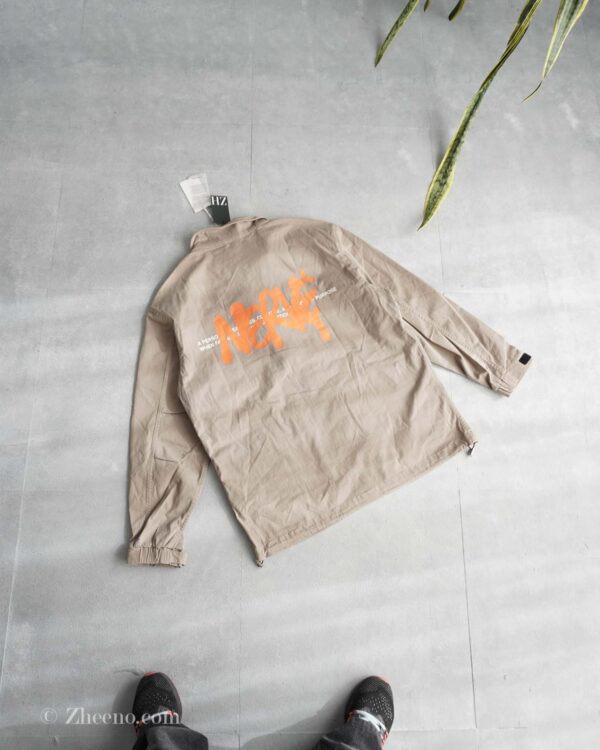 جکت کتان سبز دریایی طرح دار Jack&Jones