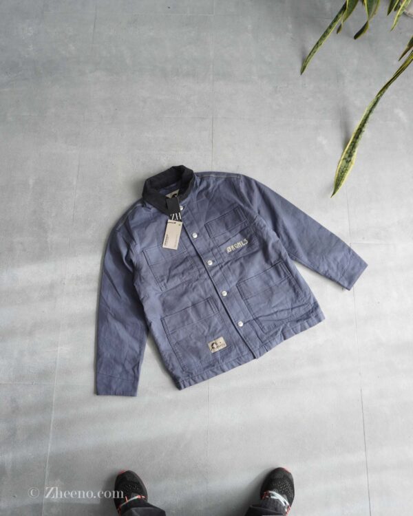 جکت جین آستردار یقه کبریتی Jack&Jones