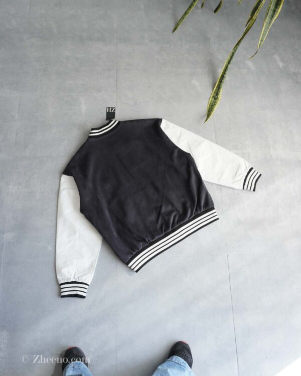 بامبر جکت نوک مدادی آستبن سفید Jack&Jones