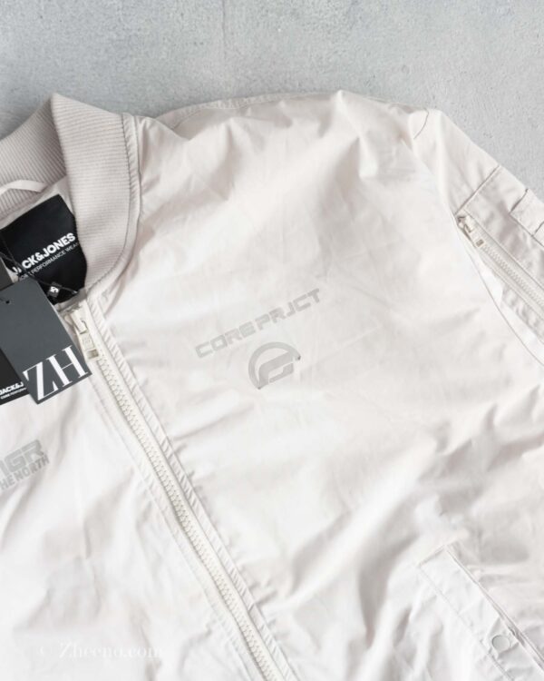 بامبر جکت کرم نوشته دار Jack&Jones