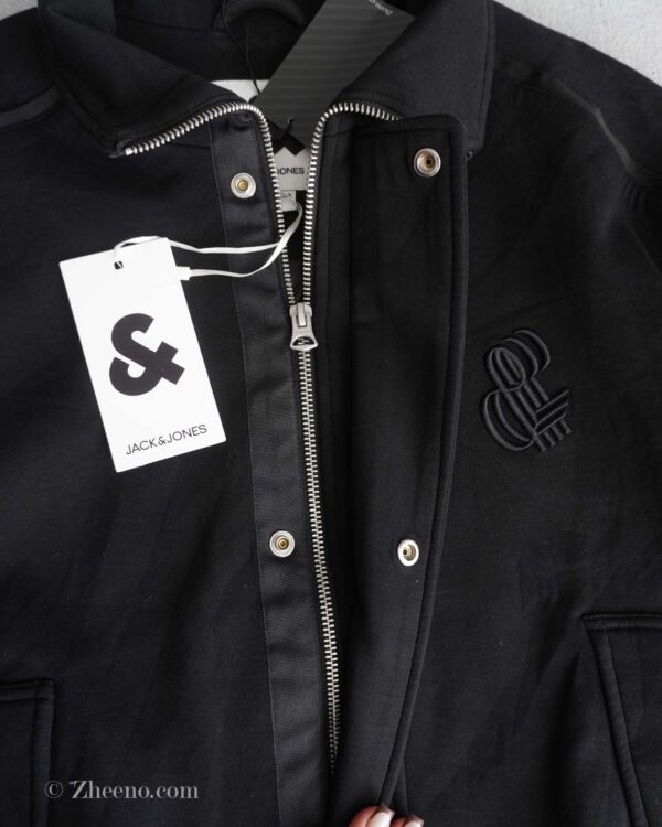 بامبر جکت مشکی ساده Jack&Jones