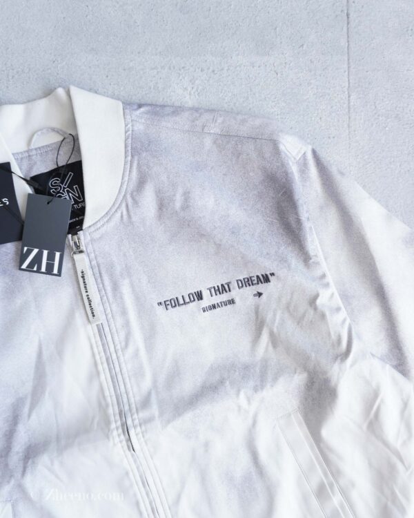 بامبر جکت خاکی طرح دار Jack&Jones