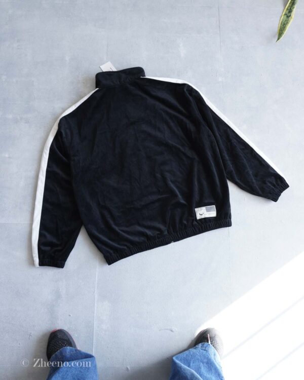 بامبر جکت مخملی مشکی آستین سفید Jack&Jones