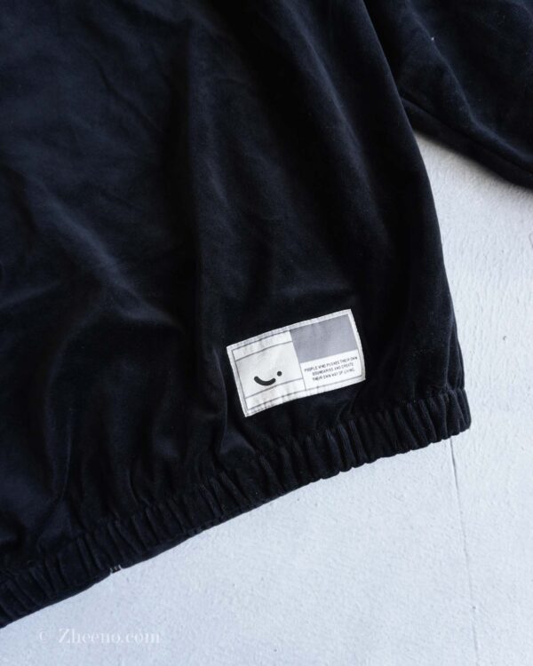 بامبر جکت مخملی مشکی آستین سفید Jack&Jones