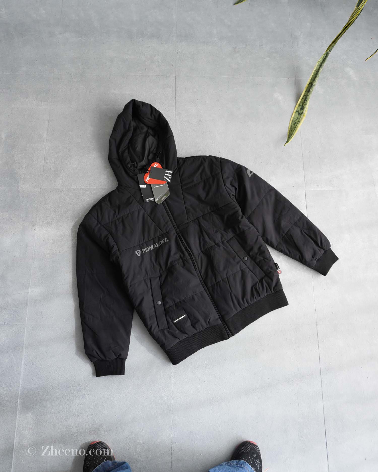 17623283744195902 جکت کلاه دار مچ کشی مشکی Jack&Jones