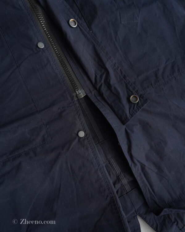 جکت بارانی کلاه دار سرمه ای تیره Selected