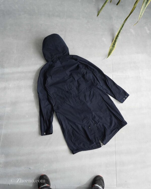 جکت بارانی کلاه دار سرمه ای تیره Selected