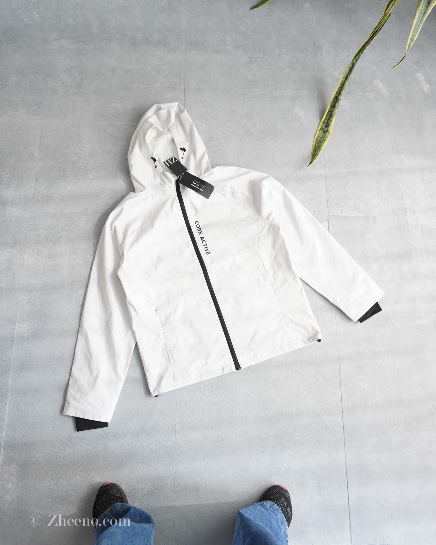 17623286310541482 جکت بارانی کلاه دار سفید Jack&Jones