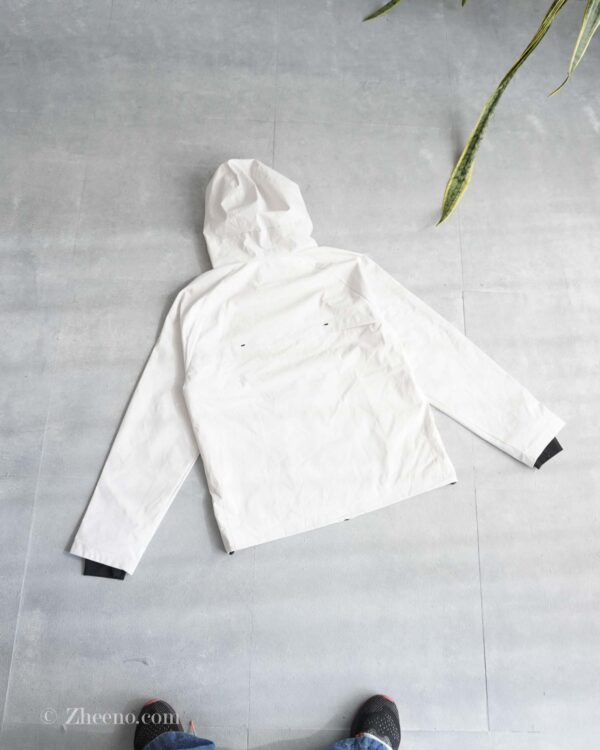 جکت بارانی کلاه دار سفید Jack&Jones